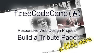 Responsive Web Design Projects - Build a Tribute Page a Little More - Free Code Camp