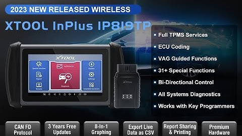 XTOOL InPlus IP819TP Diagnostic Scan Tool, 2023 Newest