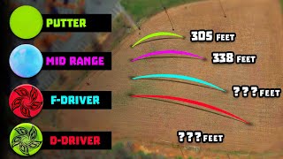 Do You *NEED* a DISTANCE DRIVER? // Putter, Midrange, Fairway Driver, Distance Driver Distance Test