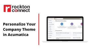 Personalize Your Company Theme in Acumatica