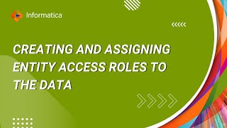 How to create and Assign Entity Access Roles to the Data