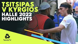 Stefanos Tsitsipas Vs Nick Kyrgios Highlights Halle 2022 Youtube