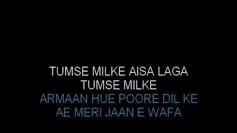 TUMSE MILKE AISA LAGA KARAOKE WITH FEMALE VOCAL PARINDA SURESH WADKAR ASHA BHOSLE