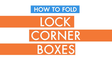 How To Fold Bakery Boxes - Lock Corner Boxes