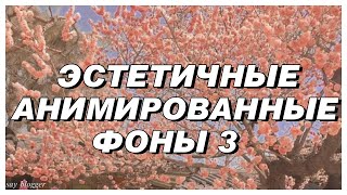 ЭСТЕТИЧНЫЕ АНИМИРОВАННЫЕ ФОНЫ// ЧАСТЬ 3 // SAY BLOGGER //