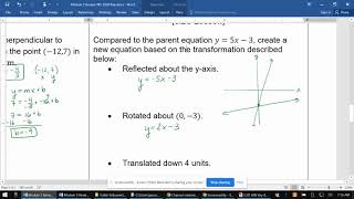 Module 3 Review: Transformations - Translations, Reflections, and Rotations