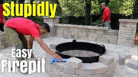 Super Easy Fire Pit build - DIY How to build a patio firepit - Little Known Tips, design & ideas