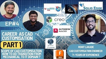 Career Booster Ep 4: Career in Different Fields: Career in #cad  Customisation - PART 1