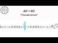 Thunderstruck  ac  dc  drum score