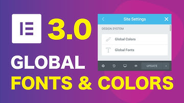 Elementor 3.0 Design System (Working with Global Colors and Fonts)