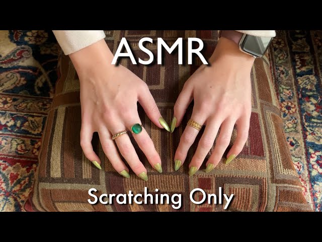 ASMR Slow Soothing Pillow Scratching. No Tapping, No Talking 
