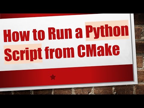 How to Run a Python Script from CMake