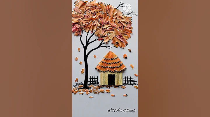 Pencil shaving craft ideas #shorts #drawing #crafts