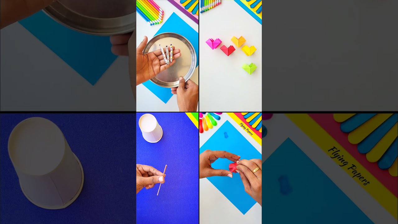 4 Super Easy Paper Craft To Do At Free Time How Make Endless Flower Diy Worms