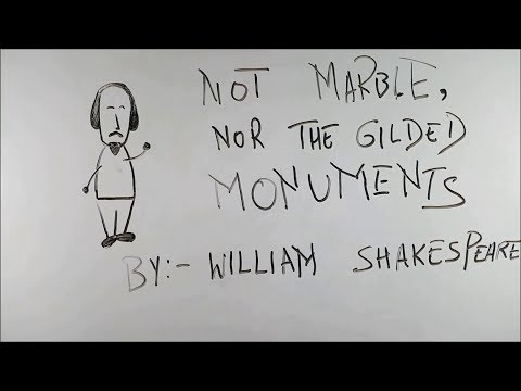 Not Marble , Nor The Gilded Monuments - BKP | class 10 cbse english poem | by william shakespeare