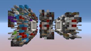 Small 1.05, 0.9, 0.75s 5x5 Seamless Piston Doors