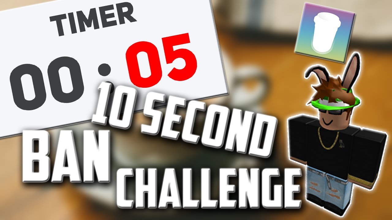 Roblox 10 Second Ban Challenge At Frappe Youtube - roblox admin threatens metry to get banned challenge