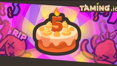 Taming.io - new update! Taming 5th birthday anniversary Is here!