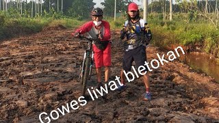 Keasepan di kebun. Gowes santai part 67 Rustini bike Palembang.