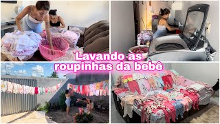 LAVANDO TODAS AS ROUPAS DA BEBÊ/ MUITA COISA