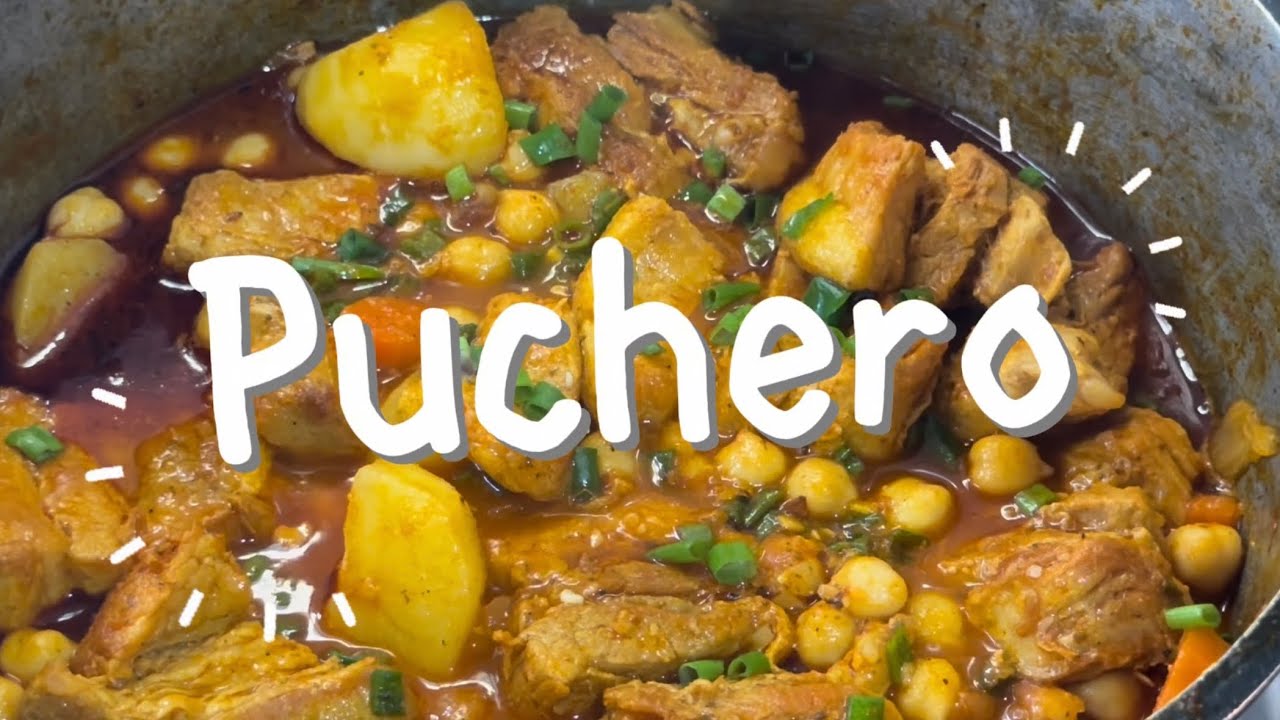 Puchero - Refogado de Carne de Porco com Grão de Bico