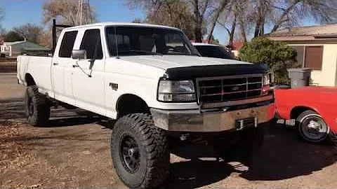 OBS Ford F-350 7.3L Powerstroke Walk Around/ Cold Start