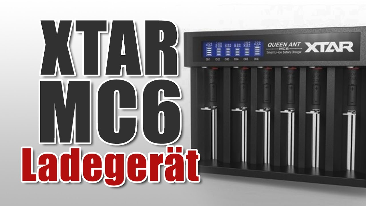 Xtar MC6 Ladegerät für E-Zigaretten und Dampfgeräte