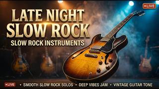 Slow Rock Blues Live 🎸 | Instrumental Blues Guitar • Late Night Bar Vibes