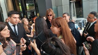 Europe ‐ Joey Tempest with fans in Argentina outside the hotel