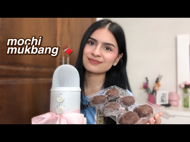 ASMR Mukbang | Eating mochi 🍫 .ᐟ (mouth sounds)