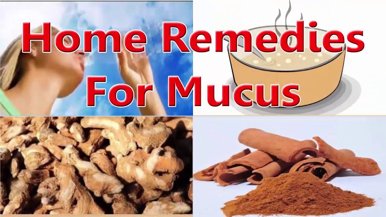 What is a natural home remedy to get rid of excessive phlegm or mucus?