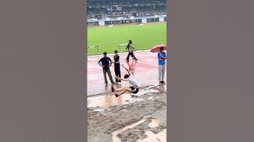 long jump junior girls 😱💥#youtubeshorts #trackwork #trackandfield #athlete #juniorathlete #army🌪️