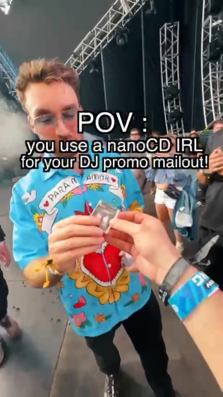 POV: You use a nanoCD IRL for your DJ promo mailout! ? #bigbang #newmusic