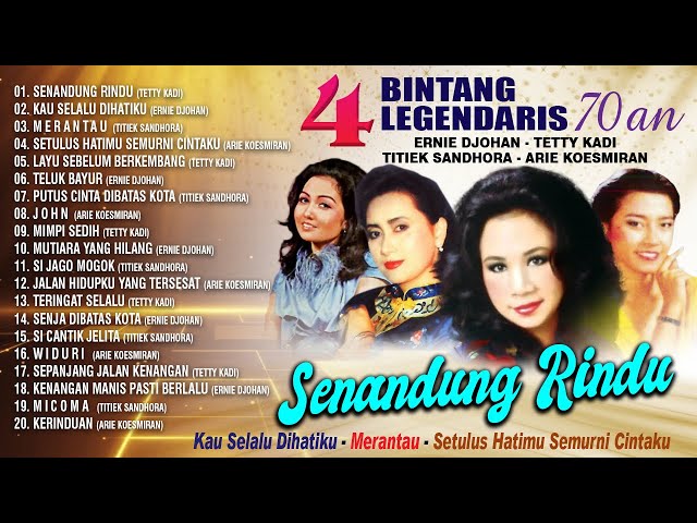 4 BINTANG LEGENDARIS 70AN - Ernie Djohan, Tetty Kadi, Titiek Sandhora, Arie Koesmiran class=