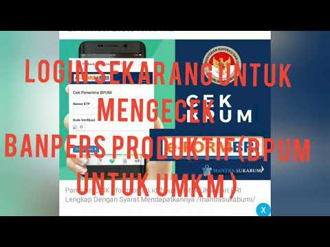 Login sekarang ! Cek Banpres BPUM