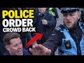 Police Order Crowd Back At Leeds Protest