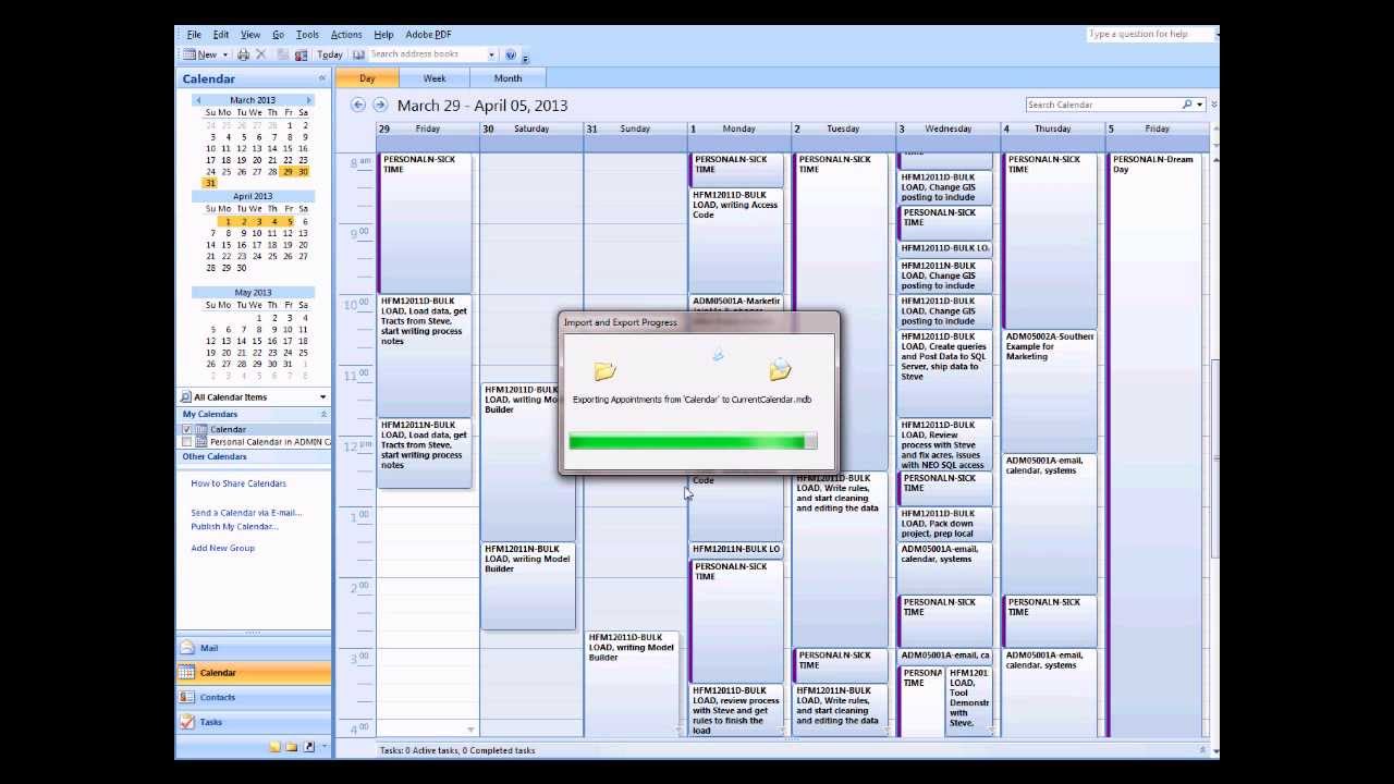 Exporting Outlook Calendar 720p YouTube