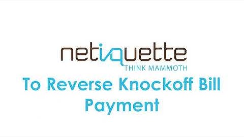 AMS-How to Reverse Knockoff Bill