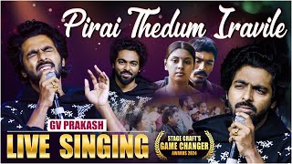 Soulful Performance🎶 Pirai Thedum Iravile Live Singing❤️ GV Prakash Kumar | Game Changer Awards 2024