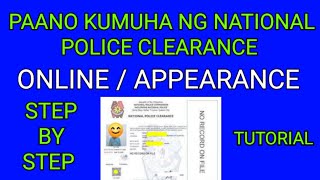 PAANO KUMUHA NG NATIONAL POLICE CLEARANCE (N.P.C) ONLINE APPOINTMENT