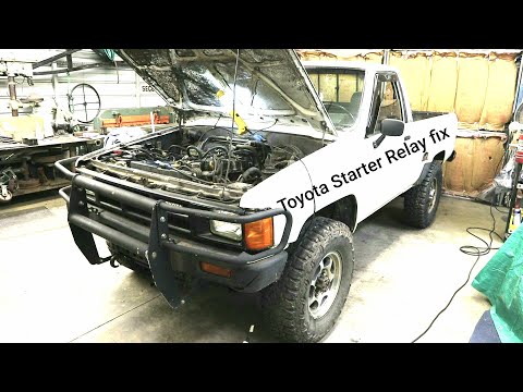 Toyota pickup 4x4 problem starting- Cheap- Starter Relay fix