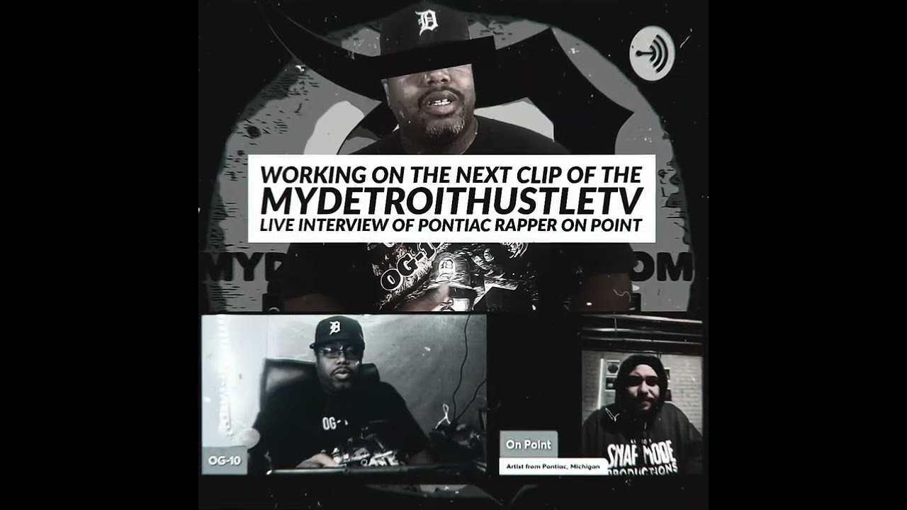 Working on the next clip from the MyDetroitHustle.com interview of On Point