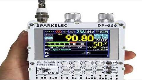 New DP-666 TEF6686 Radio High Sensitivity Full Band FM AM LW MW SW Shortwave ESP32 RDS 2.8 inch IPS
