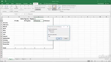 Protect Workbook - Excel 2016 Level 3