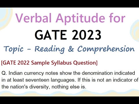Verbal aptitude for GATE 2023 - Question - Indian currency notes show ...