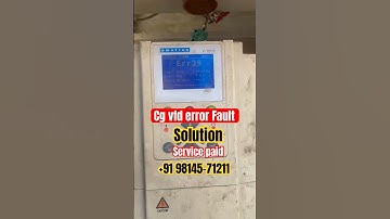 Emotron Cropton CG error 29 fault Solution Service Paid +91 98145-71211 #solar #solarenergy