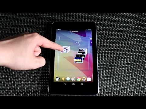 Google Nexus 7 - Widgets and app icons