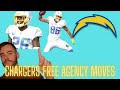 LA Chargers Free Agents Players in and Players Out So Far...