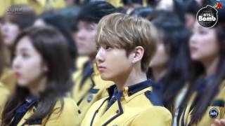 indo sub bangtan bomb jung kook went to high school with bts for graduation