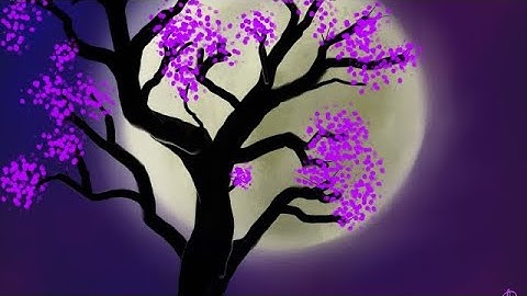 Autodesk sketchbook, how to draw full moon landscape! #autodesksketchbook #relaxingdrawing #ipad